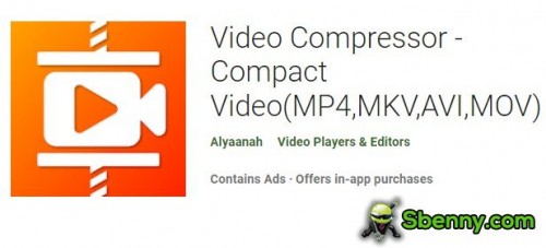 Kompresor wideo - kompaktowe wideo (MP4, MKV, AVI, MOV) MOD APK