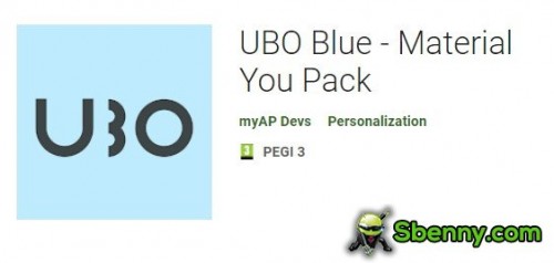 UBO Blue - Materjal You Pack MOD APK