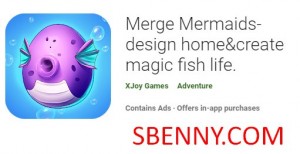 پری دریایی را با طراحی خانه ادغام کنید و زندگی ماهی جادویی ایجاد کنید. MOD APK