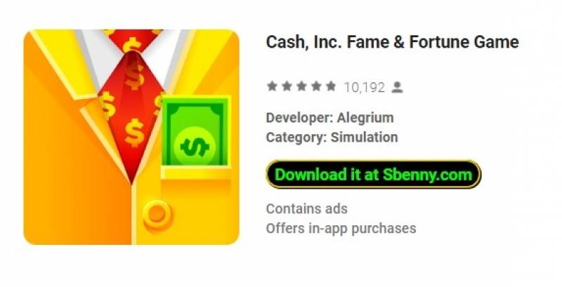 Cash, Inc. Fame &amp; Fortune Game MOD APK