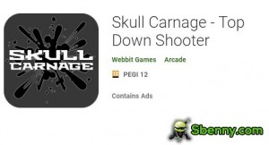 Skull Carnage - Tirador de arriba hacia abajo APK