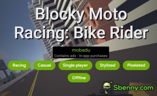 Blocky Moto Racing: Motorrijder MODDED