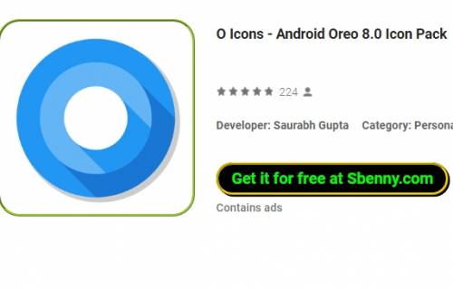 Ikoni O - Pakkett ta 'Ikoni Android Oreo 8.0