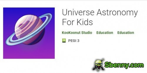 Astronomía del universo para niños APK