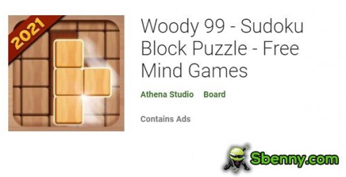 Woody 99 - Puzzle tal-Blokk Sudoku - Logħob tal-Moħħ Ħieles MOD APK