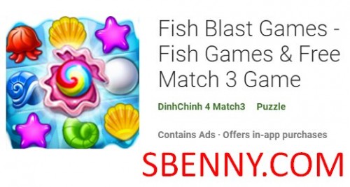 물고기 폭발 게임 - 물고기 게임 및 무료 매치 3 게임 MOD APK