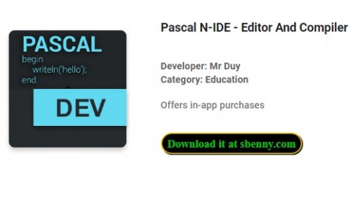 Pascal N-IDE - Éditeur et compilateur - Programmation MOD APK