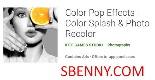 Effets Color Pop - Color Splash & Photo Recolor MOD APK