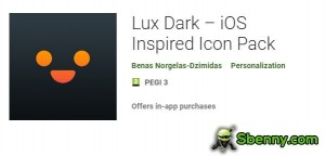 Lux Dark - Pakkett ta 'Ikoni Ispirati mill-iOS MOD APK