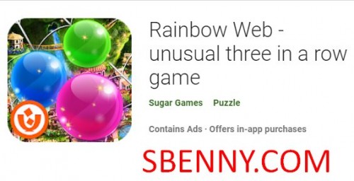 Rainbow Web - jogo incomum de três em linha MOD APK