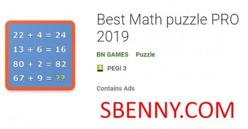 بهترین پازل ریاضی PRO 2019