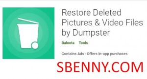 A törölt képek és videofájlok visszaállítása a Dumpster MOD APK segítségével