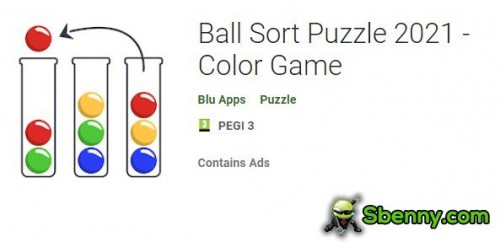 پازل مرتب سازی توپ 2021 - بازی رنگی MOD APK