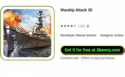 Ataque de buque de guerra 3D MOD APK