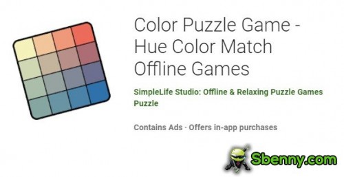 Farbpuzzlespiel - Farbton Farbabgleich Offline-Spiele MOD APK