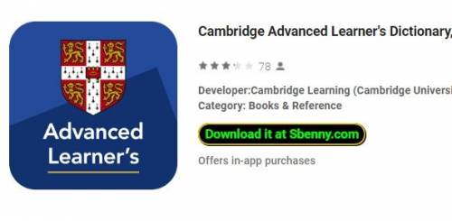 Cambridge Advanced Learner's Dictionary, 4. kiadás. MOD APK