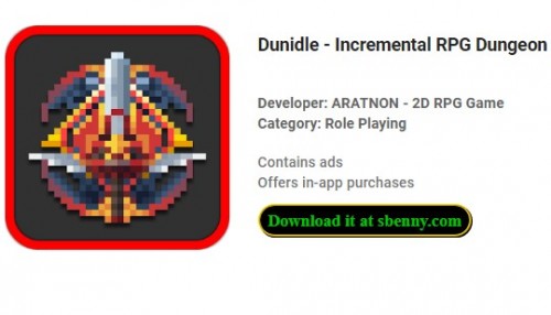 Dunidle - инкрементальная ролевая игра Dungeon Crawler MOD APK
