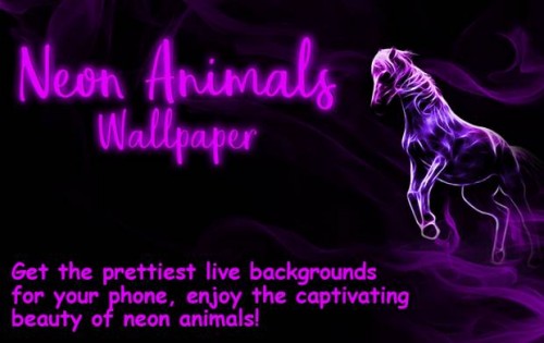 Neon Animals Wallpaper Arrière-plans mobiles MOD APK