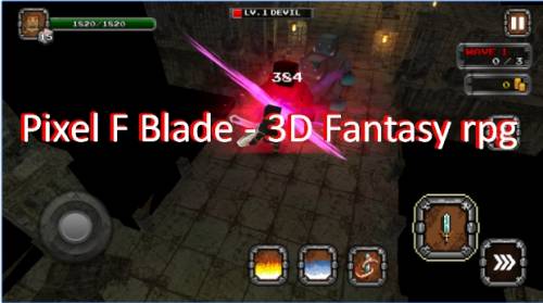 Pixel F Blade - APK MOD ta '3D Fantasy rpg
