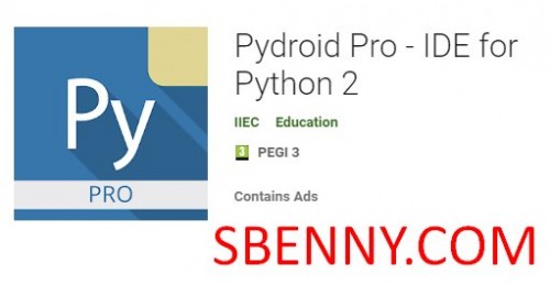 Pydroid Pro - IDE voor Python 2