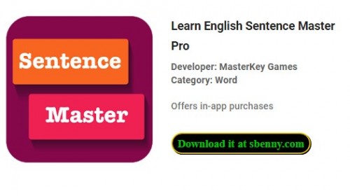 Aprende inglés Sentence Master Pro APK