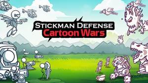 Defesa Stickman: Guerras de desenhos animados MOD APK
