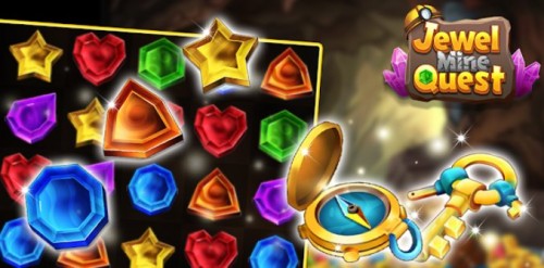 Jewel Mine Quest: MOD-APK puzzle Match-3