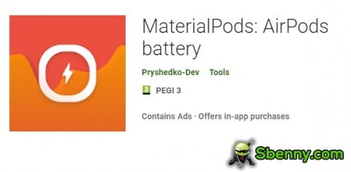 MaterialPods: batterie AirPods MOD APK
