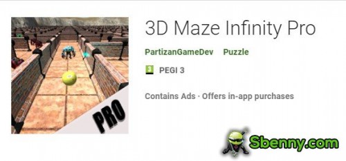 APK 3D Maze Infinity Pro