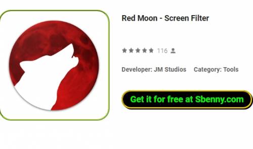 Lua vermelha - APK de filtro de tela
