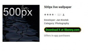 500px live wallpaper MOD APK