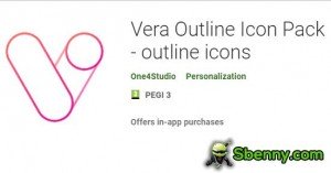 Vera Outline Icon Pack - vázlatos ikonok MOD APK
