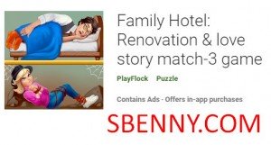 Family Hotel: Renovação e história de amor match-3 game MOD APK